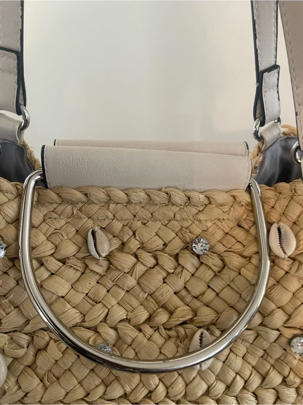 I.N.C International Concept Straw Hobo Tote.